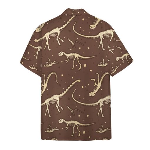 Gearhuman 3D Dinosaurs Fossil Hawaii Shirt ZK2106214 Short Sleeve Shirt