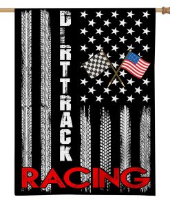 Gearhuman 3D Dirt Track Racing Flag ZK28062113 Flag House Flag 17.7''x11.6''