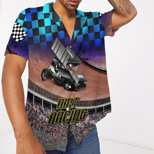 Gearhuman 3D Dirt Track Racing Hawaii Shirt ZK2806215 Short Sleeve Shirt