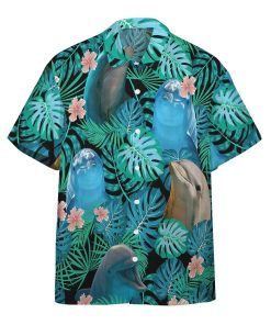 Gearhuman 3D Dolphins Hawaii Shirt ZK0706218 Hawai Shirt Short Sleeve Shirt S 