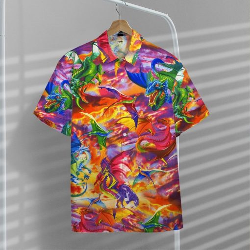 Gearhuman 3D Dragon Hawaii Shirt ZZ0507213 Short Sleeve Shirt
