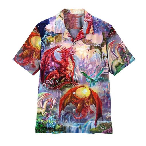 Gearhuman 3D Dragon Hawaii Shirt 1 Gearhuman 3D Dragon Hawaii Shirt ZZ0507214 Short Sleeve Shirt Short Sleeve Shirt S