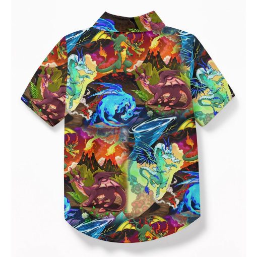 Gearhuman 3D Dragon Hawaii Shirt ZZ0507215 Short Sleeve Shirt