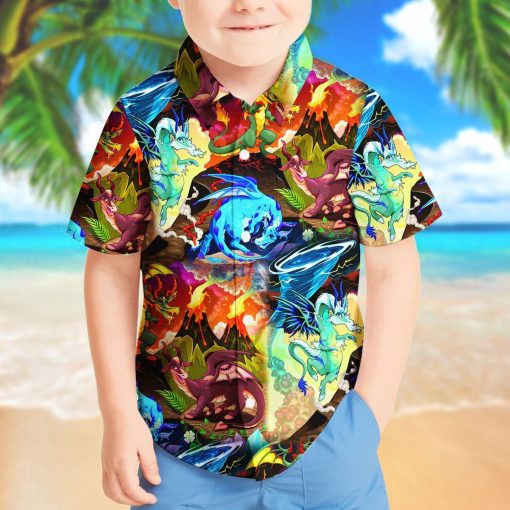 Gearhuman 3D Dragon Hawaii Shirt ZZ0507215 Short Sleeve Shirt