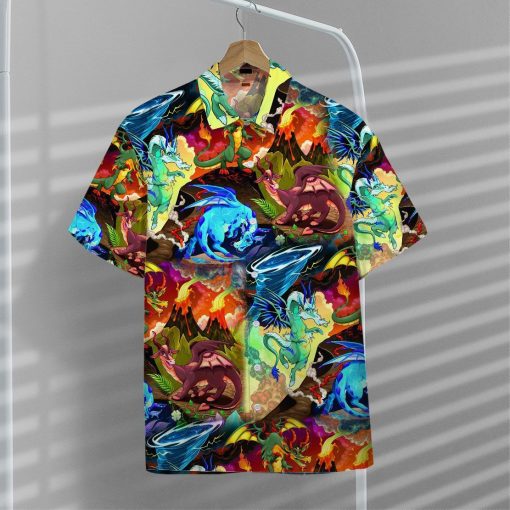 Gearhuman 3D Dragon Hawaii Shirt ZZ0507215 Short Sleeve Shirt