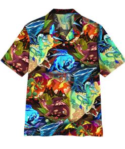 Gearhuman 3D Dragon Hawaii Shirt ZZ0507215 Short Sleeve Shirt Short Sleeve Shirt S