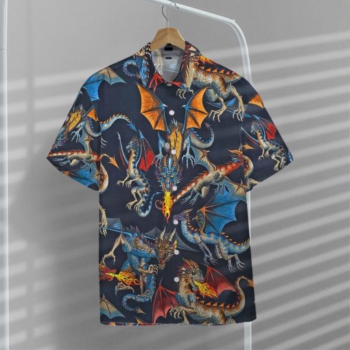 Gearhuman 3D Dragon Hawaii Shirt ZZ0507219 Short Sleeve Shirt