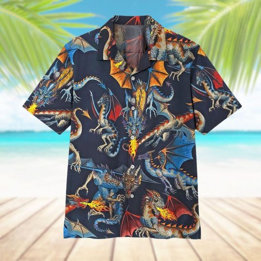 Gearhuman 3D Dragon Hawaii Shirt ZZ0507219 Short Sleeve Shirt