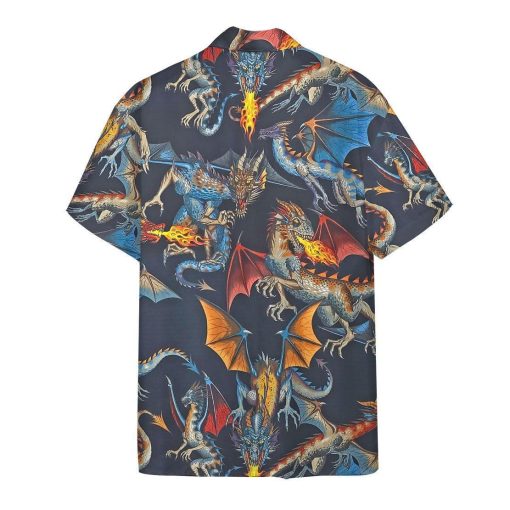 Gearhuman 3D Dragon Hawaii Shirt ZZ0507219 Short Sleeve Shirt