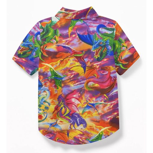 Gearhuman 3D Dragon Kid Hawaii Shirt ZZ05072115 Kid Hawaii Shirt