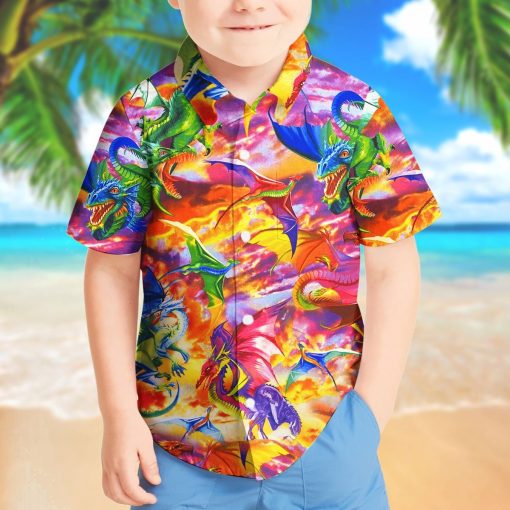 Gearhuman 3D Dragon Kid Hawaii Shirt ZZ05072115 Kid Hawaii Shirt