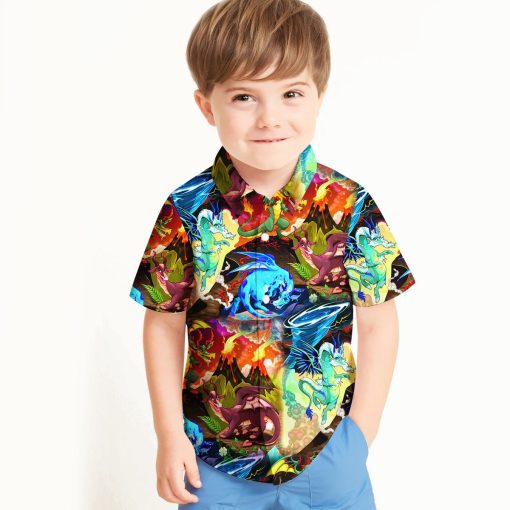 Gearhuman 3D Dragon Kid Hawaii Shirt 3 Gearhuman 3D Dragon Kid Hawaii Shirt ZZ0507217 Kid Hawaii Shirt