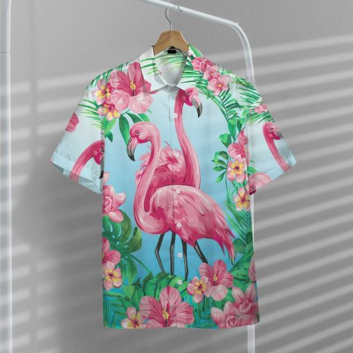Gearhuman 3D Flamingo Hawaii Shirt GW1805211 Hawai Shirt