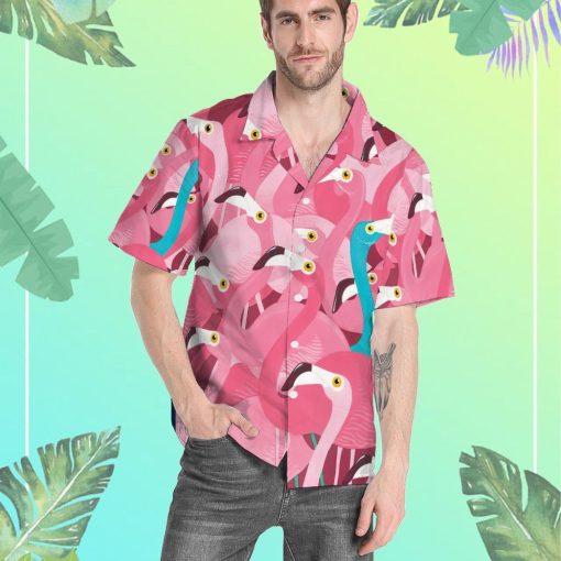 Gearhuman 3D Flamingo Hawaii Shirt ZC0306211 Hawai Shirt
