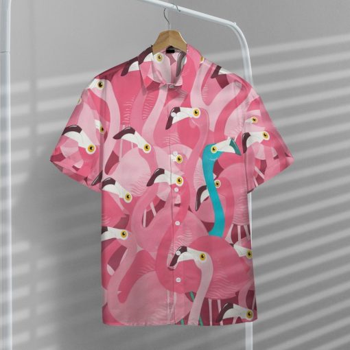 Gearhuman 3D Flamingo Hawaii Shirt ZC0306211 Hawai Shirt