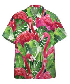 Gearhuman 3D Flamingo Hawaii Shirt ZK0806211 Hawai Shirt Short Sleeve Shirt S 