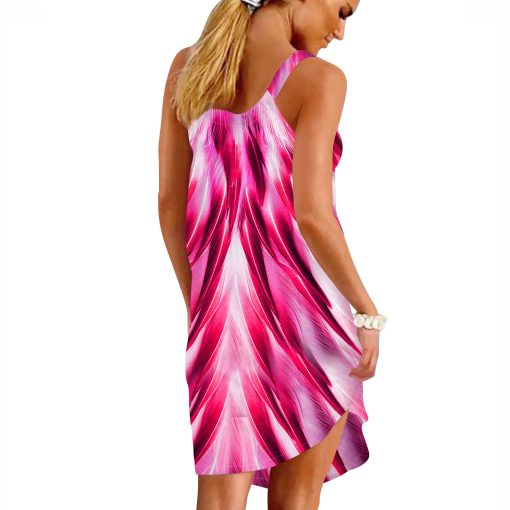 Gearhuman 3D Flamingo Sleeveless Beach Dress ZZ0706216 Beach Dress