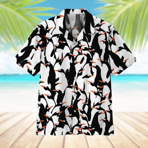 Gearhuman 3D Flying Penguins Hawaii Shirt ZK1406215 Hawai Shirt