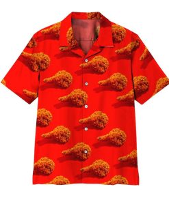 Gearhuman 3D Fried Chicken Hawaii Shirt ZK0806213 Hawai Shirt Short Sleeve Shirt S 