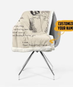 Gearhumans [Best Gift For Father's Day] 3D Air Mail Letter To Dog Dad Fathers Day Custom Name Blanket GS090415 Blanket