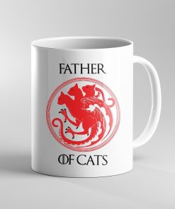 Gearhumans [Best Gift For Father's Day] Gearhuman 3D Father Of Cats Fathers Day Gift Custom Name Mug GW260314 Mug 11oz