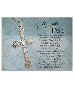 Gearhumans [Best Gift For Father's Day] Gearhuman 3D Fathers Day Gift Cross Custom Canvas GW220314 Canvas 1 Piece Non Frame M