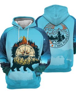 Gearhumans Bear Camping - 3D All Over Printed Shirt