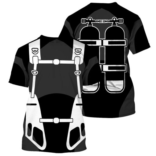 Gearhumans Scuba Diving Costume- 3D All Over Printed Shirt