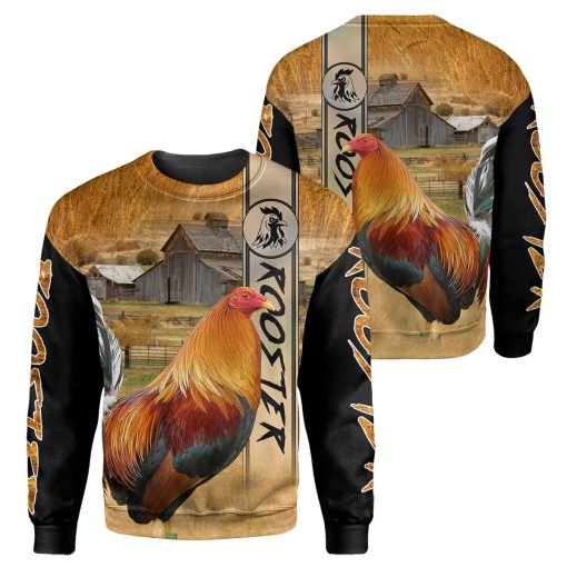 Gearhumans Rooster - 3D All Over Printed Shirt - Image 2