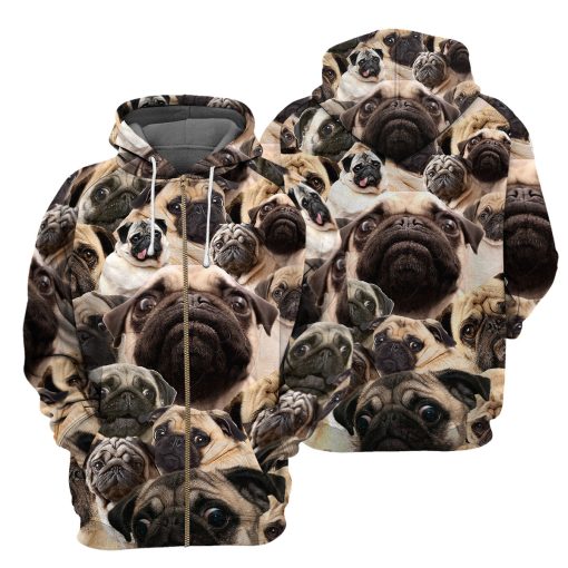 Gearhumans Pug - 3D All Over Printed Shirt