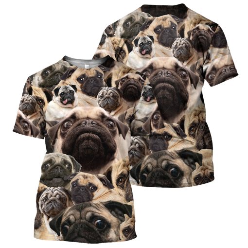 Gearhumans Pug - 3D All Over Printed Shirt