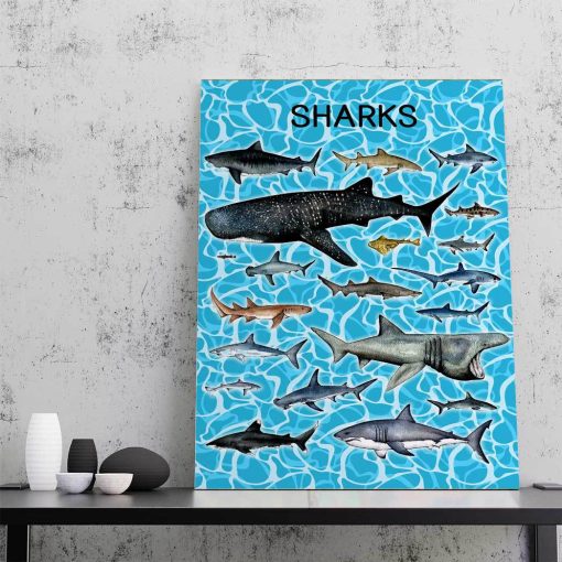 Gearhumans 3D Sharks Canvas - Image 3