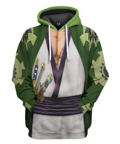 Gearhumans 3D One Piece Zoro The Wano Country Arc Custom Hoodie Tshirt Apparel