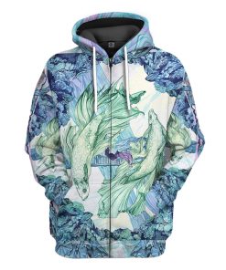 Gearhumans 3D The Bright Side Of Pisces Custom Tshirt Hoodie Apparel