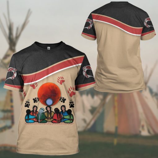 Gearhumans 3D Native Custom Tshirt Hoodie Apparel - Image 11