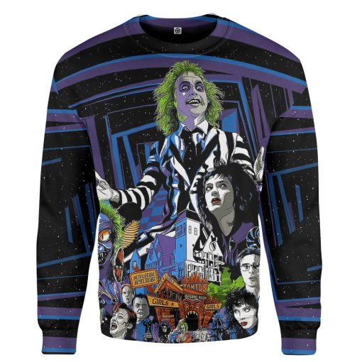 Gearhumans 3D Beetlejuice Time Custom Hoodie Tshirt Apparel - Image 2