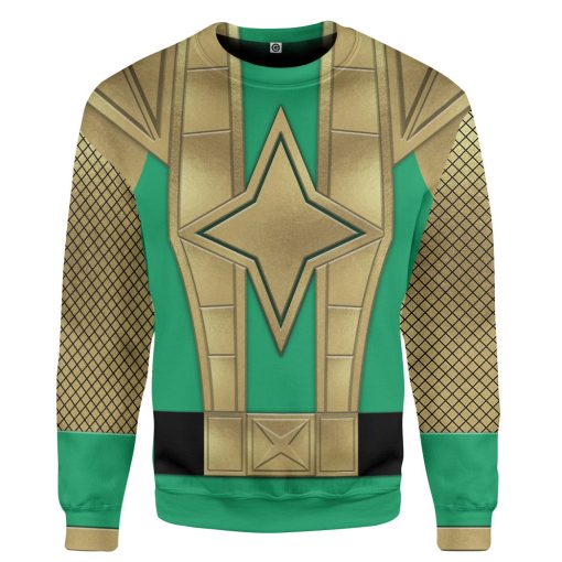 Gearhumans 3D Green Samurai Rangers Ninja Storm Custom Tshirt Hoodie Apparel
