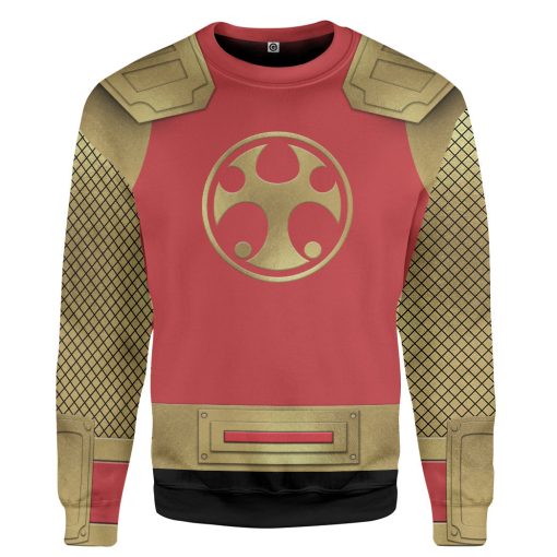 Gearhumans 3D The Crimson Thunder Rangers Ninja Storm Custom Tshirt Hoodie Apparel - Image 2