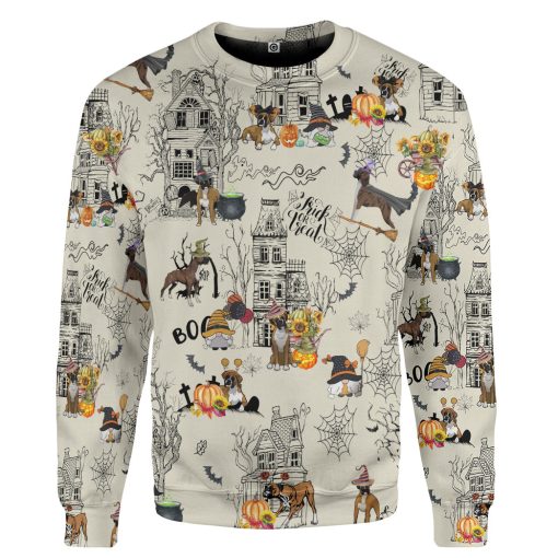 Gearhumans 3D Halloween Town With Boxer Custom Tshirt Hoodie Apparel