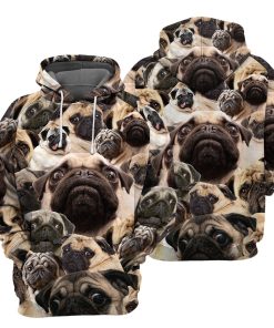 Gearhumans Pug - 3D All Over Printed Shirt
