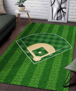 Gearhumans BASEBALL GREEN RUG