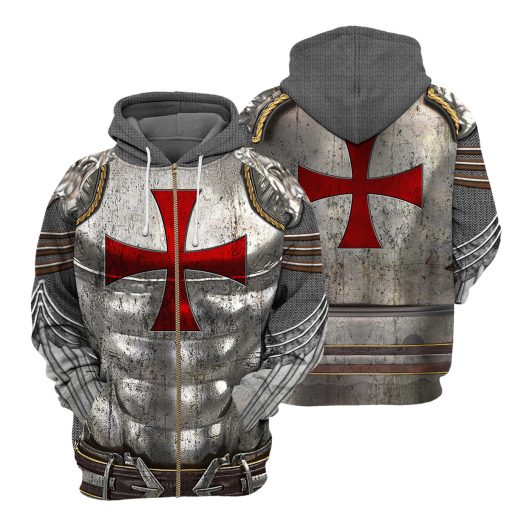 Gearhumans Knight Templar - 3D All Over Printed Shirt - Image 4