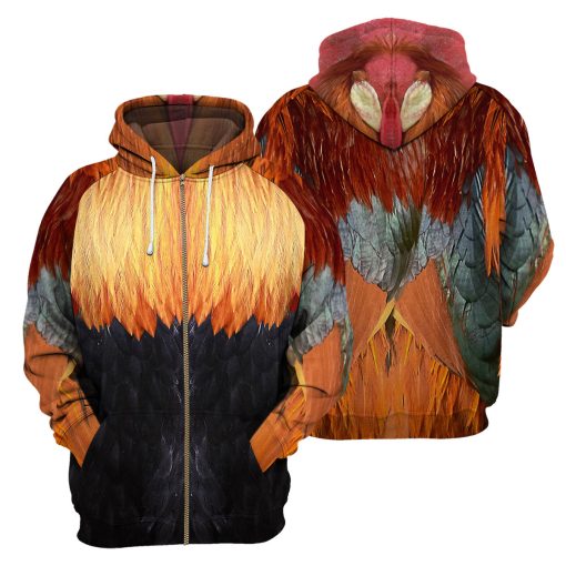 Gearhumans Rooster - 3D All Over Printed Shirt - Image 4