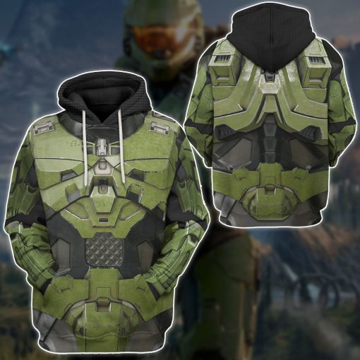 Gearhumans 3D Halo Infinite Masterchief Cosplay Custom Tshirt Hoodie Apparel - Image 12