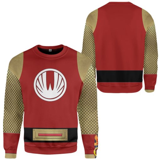 Gearhumans 3D The Red Wind Rangers Ninja Storm Custom Tshirt Hoodie Apparel - Image 6
