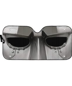 Gearhumans 3D FF Dr Doom Mask Skull Custom Car Auto Sunshade