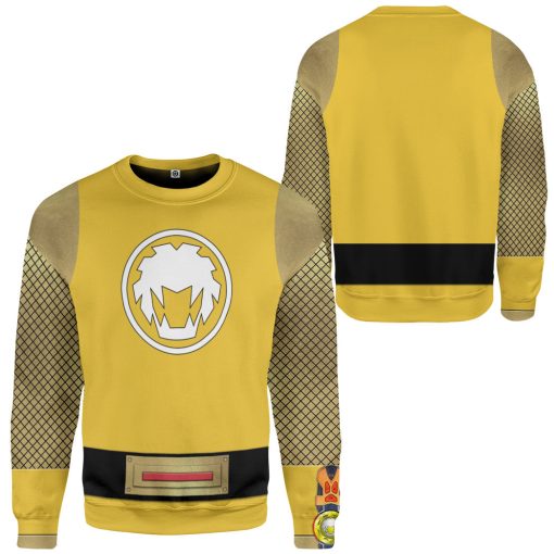 Gearhumans 3D The Yellow Wind Rangers Ninja Storm Custom Tshirt Hoodie Apparel