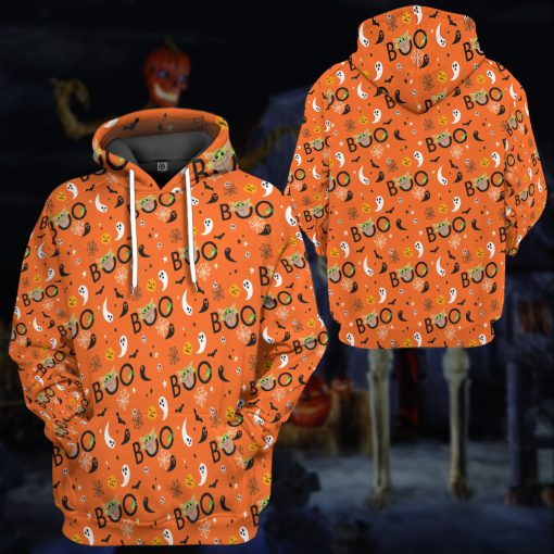 Gearhumans 3D SW Halloween Peekaboo Yoda Custom Tshirt Hoodie Apparel - Image 12