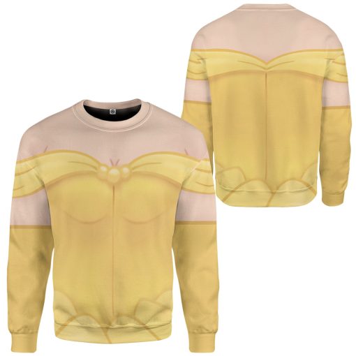 Gearhumans 3D Bella Princess Custom Tshirt Hoodie Apparel - Image 6