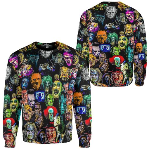Gearhumans 3D Horror Collection Characters Custom Hoodie Tshirt Apparel - Image 6